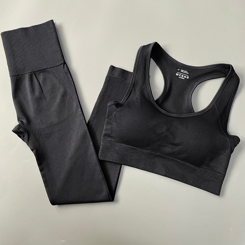 2/3/4pcs Seamless Yoga Set Women Gym Clothes Sportswear Yoga  Suits for Fitness Gym Set Underwear Tracksuits Leggings Sports Bra