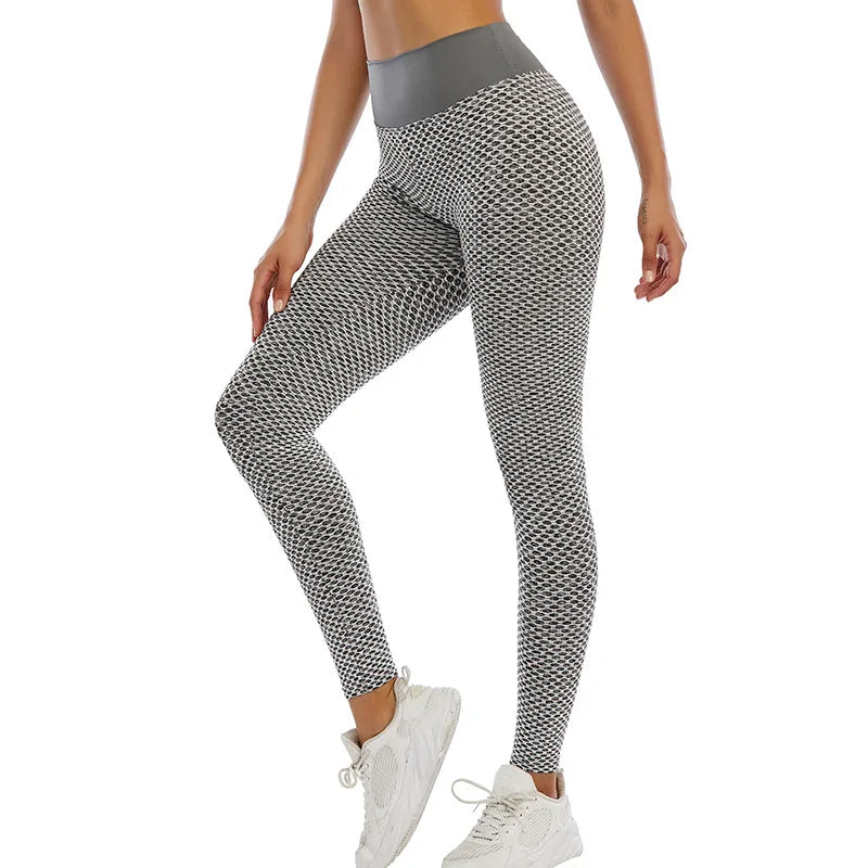 Sport Leggings Woman Leggings For fitness Workout Yoga Pants Push Up Female Polyester Running Sports Pants High Waist